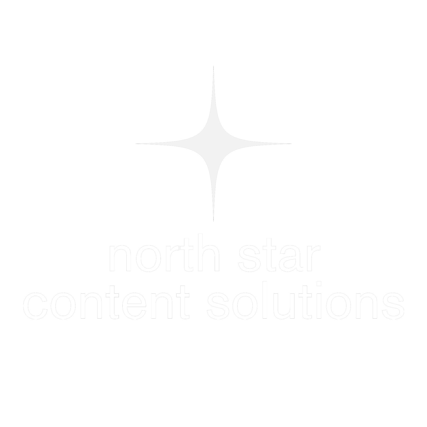 Norh Star Content Solutions White Logo